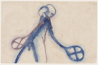 KT 1992 006
<br/>
Twee figuren met rackets, Papoea Nieuw Guinea
<br/>
<em>Bien, Waldo (1949)</em>